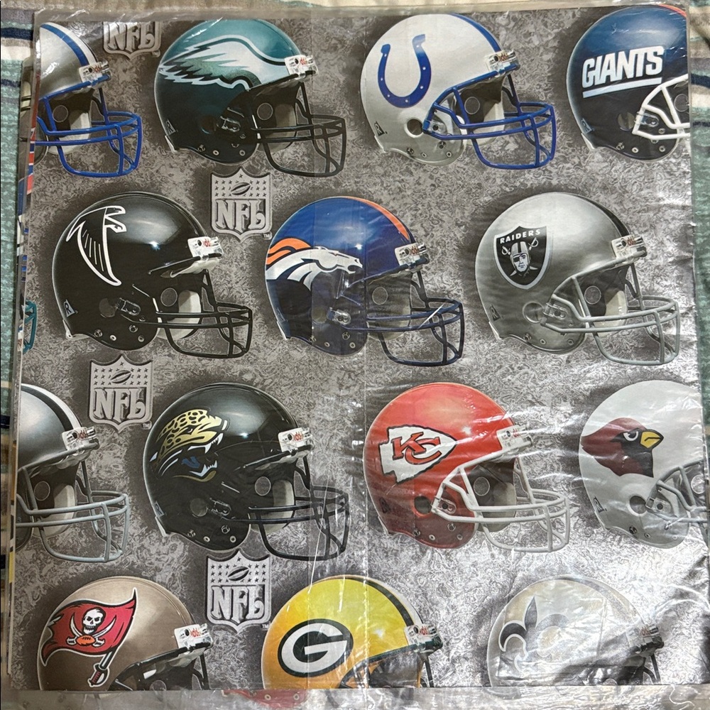 NFL Wrapping paper by Hallmark, vintage